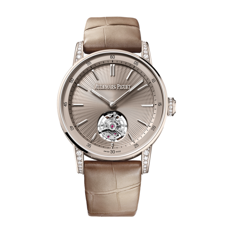 Audemars Piguet Code 11.59 Selfwinding Flying Tourbillon Gold Yellow Gold Alligator Leather 38mm
