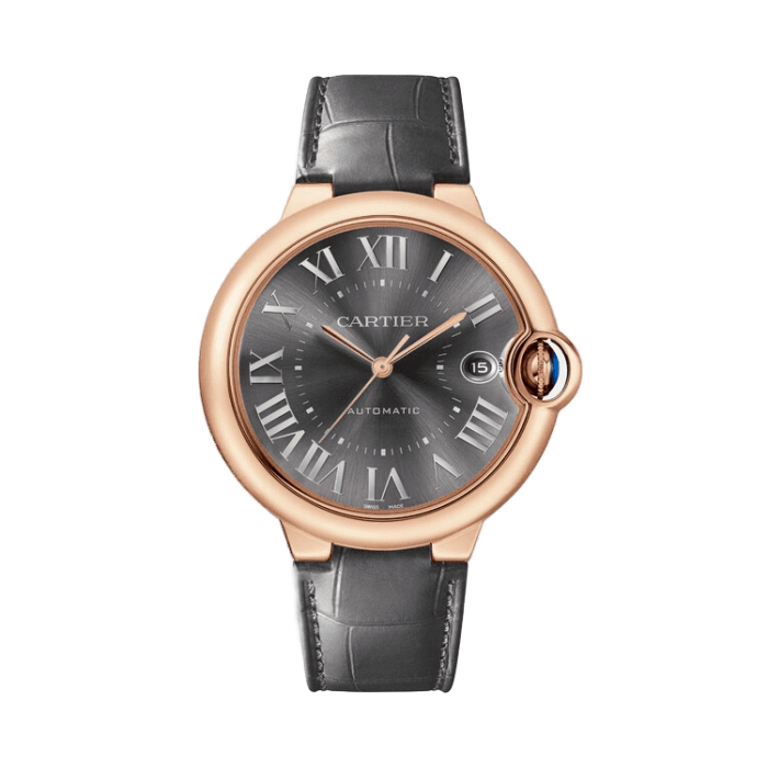 Cartier Ballon Bleu Large Black Leather 40mm