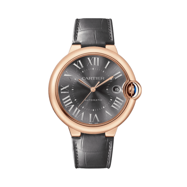 Cartier Ballon Bleu Large Black Leather 40mm