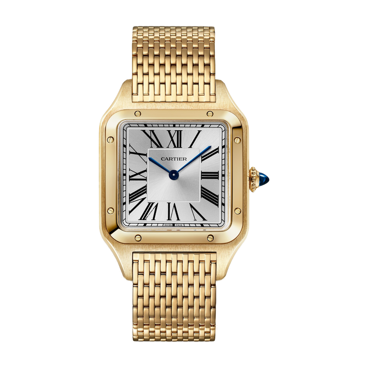 Cartier Santos-Dumont Large Silver Yellow Gold 31.4mm