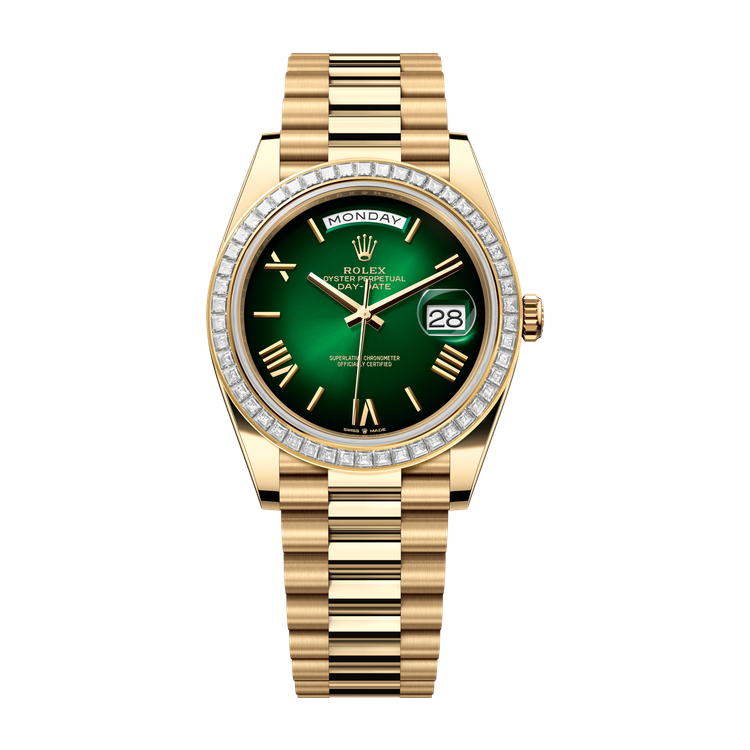 Rolex Day-Date 40 Green Yellow Gold 40mm