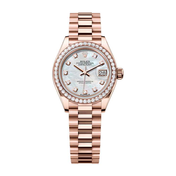 Rolex Lady-Datejust Mother of Pearl Rose Gold 28mm