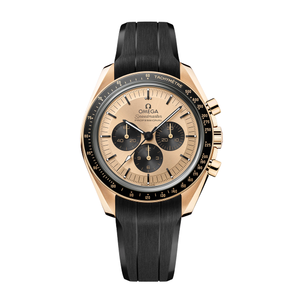 Omega Speedmaster Moonwatch Professional Yellow Gold Rubber 42mm