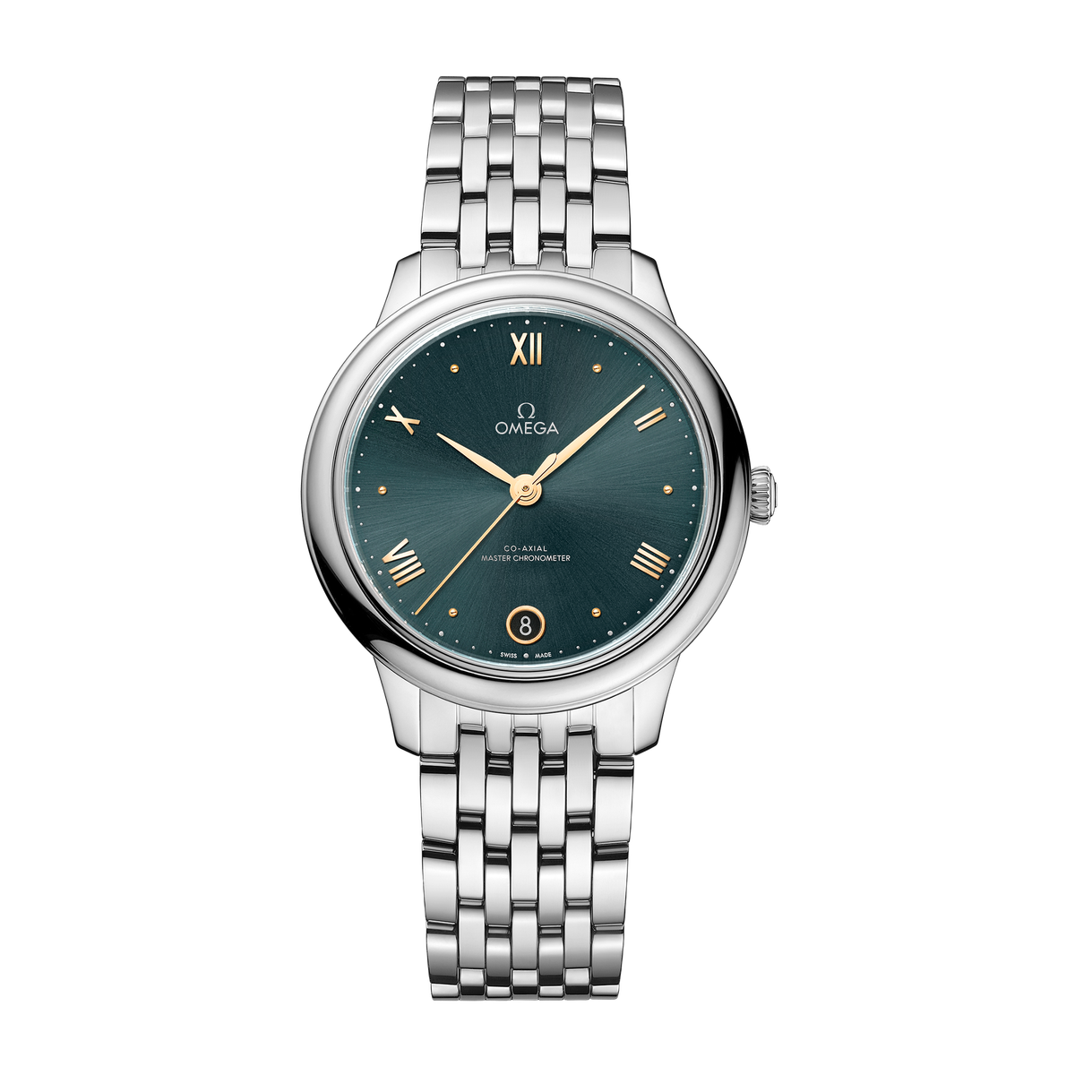 Omega De Ville Prestige Green Steel 34mm