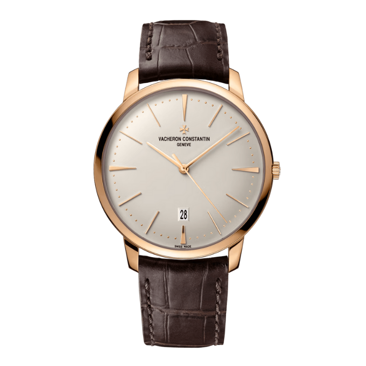 Vacheron Constantin Patrimony Self-winding Silver Rose Gold Alligator Leather 40mm