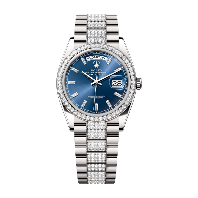 Rolex Day-Date 36 Blue White Gold 36mm
