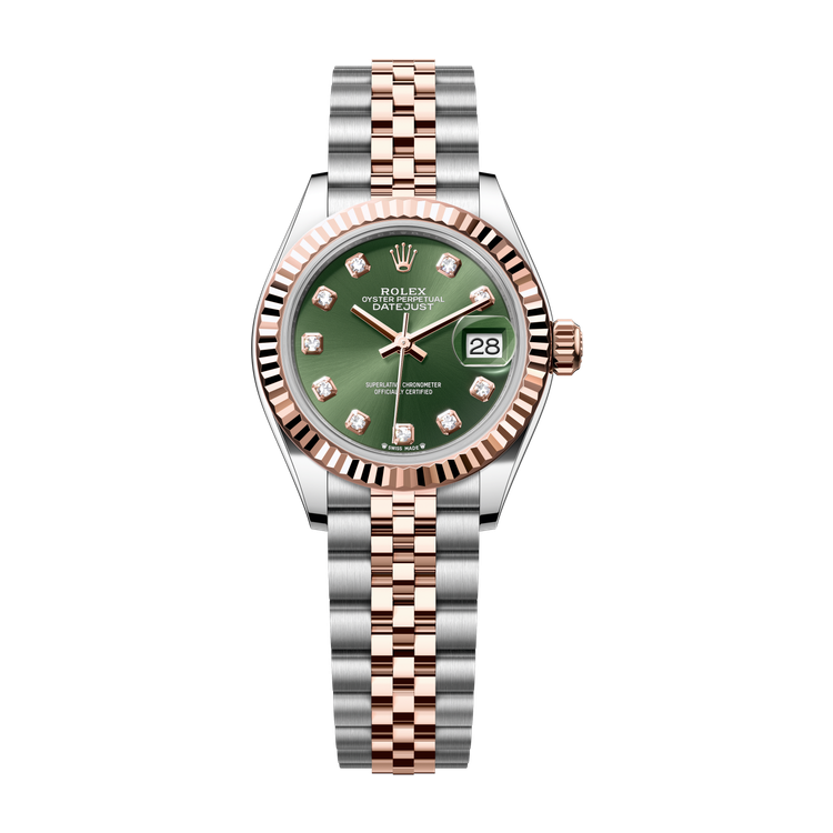 Rolex Lady-Datejust Green Two-Tone 28mm