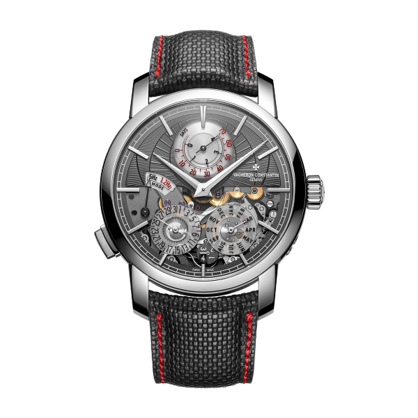 Vacheron Constantin Traditionnelle Twin Beat Perpetual Calendar Dark Grey Platinum Leather 42mm