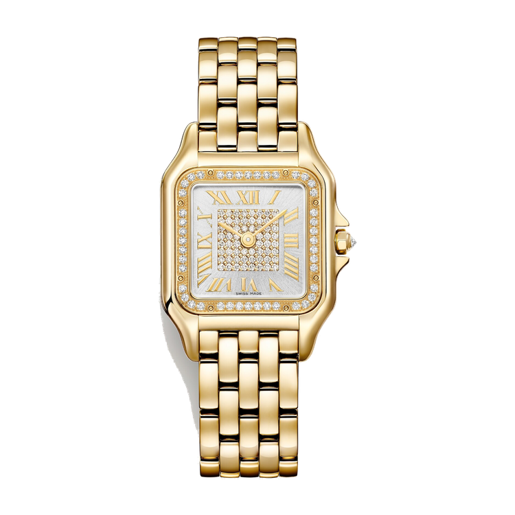 Cartier Panthère de Cartier Medium Diamond Pave Yellow Gold 26.7mm