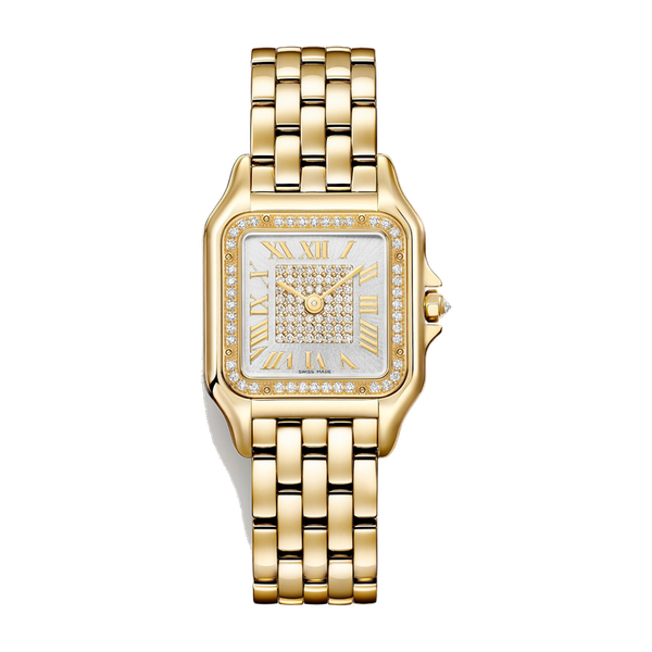Cartier Panthère de Cartier Medium Diamond Pave Yellow Gold 26.7mm