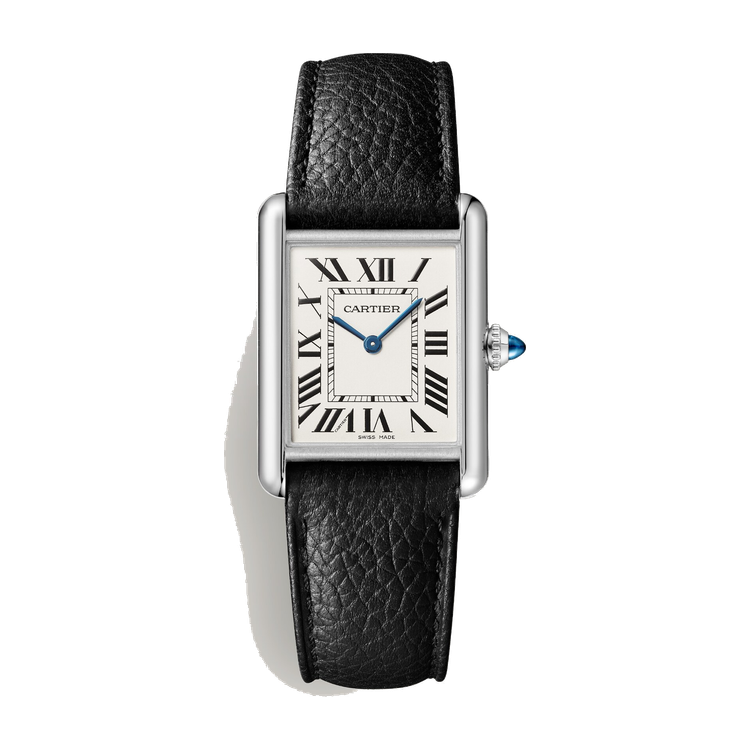 Cartier Tank Must Silver Steel Leather 25.5mm