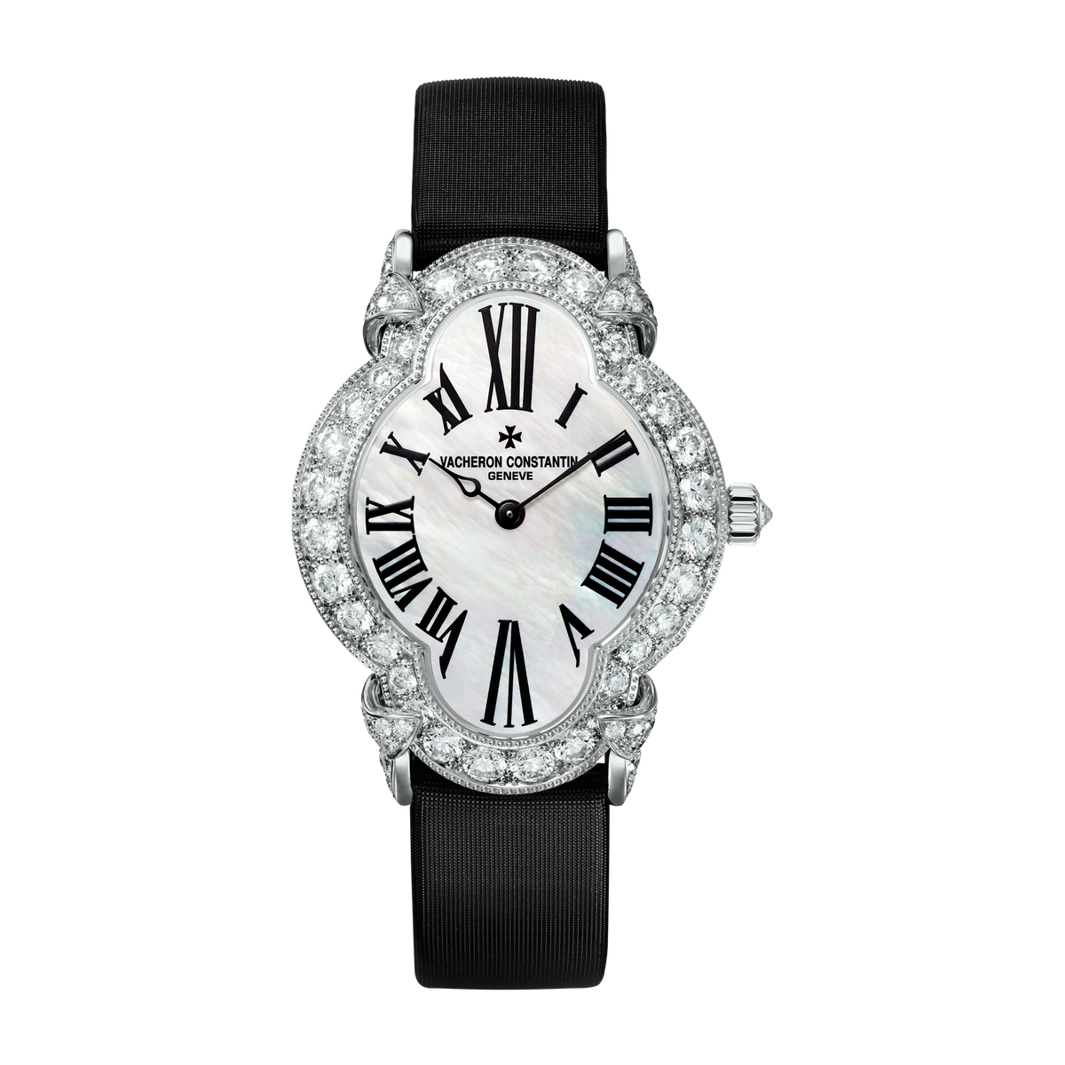 Vacheron Constantin Heures Créatives Heure Romantique Mother of Pearl White Gold Fabric 36.2mm