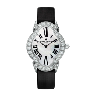 Vacheron Constantin Heures Créatives Heure Romantique Mother of Pearl White Gold Fabric 36.2mm