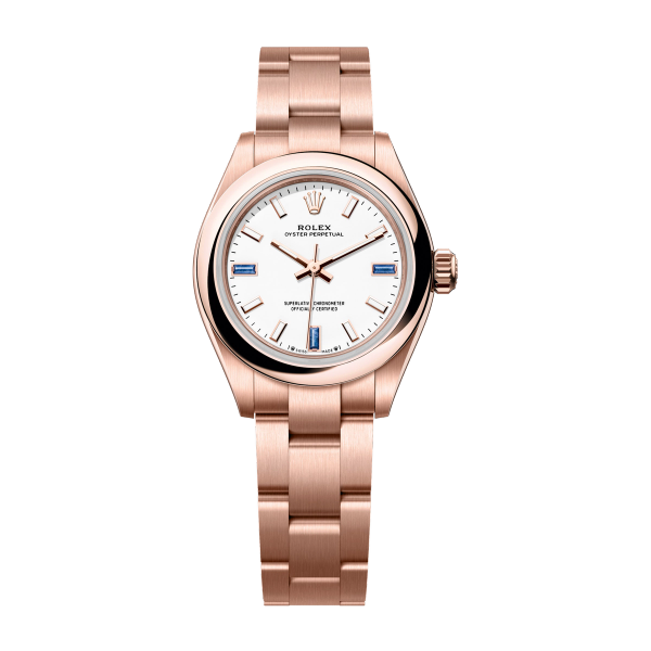 Rolex Oyster Perpetual 28 White Rose Gold 28mm