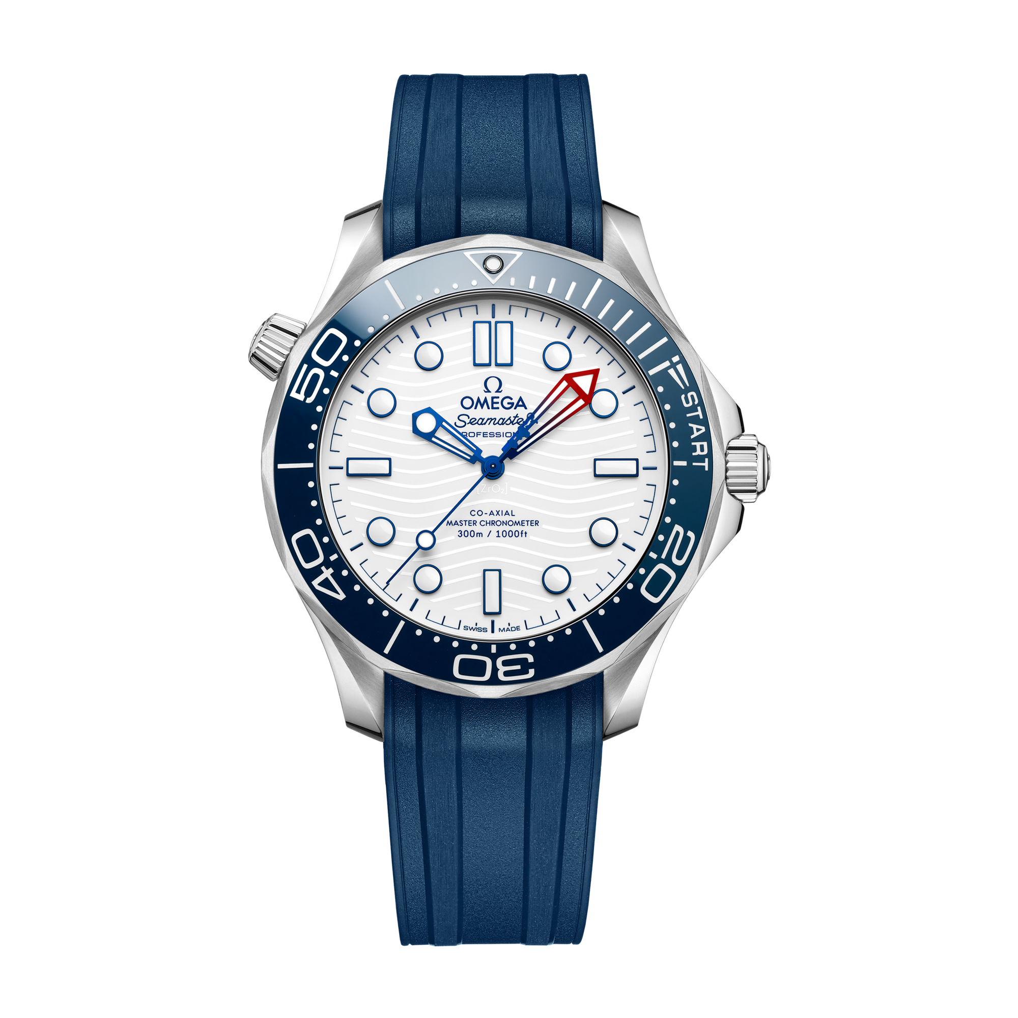 Omega "America's Cup" Seamaster Diver 300M White Steel Rubber 42mm