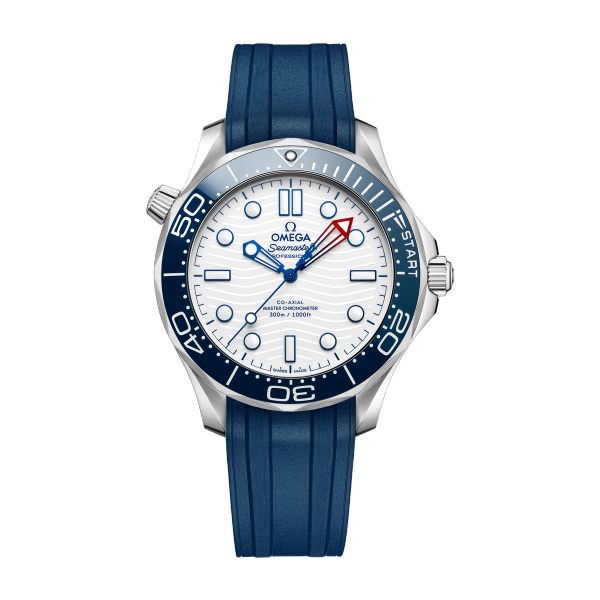 Omega "America's Cup" Seamaster Diver 300M White Steel Rubber 42mm