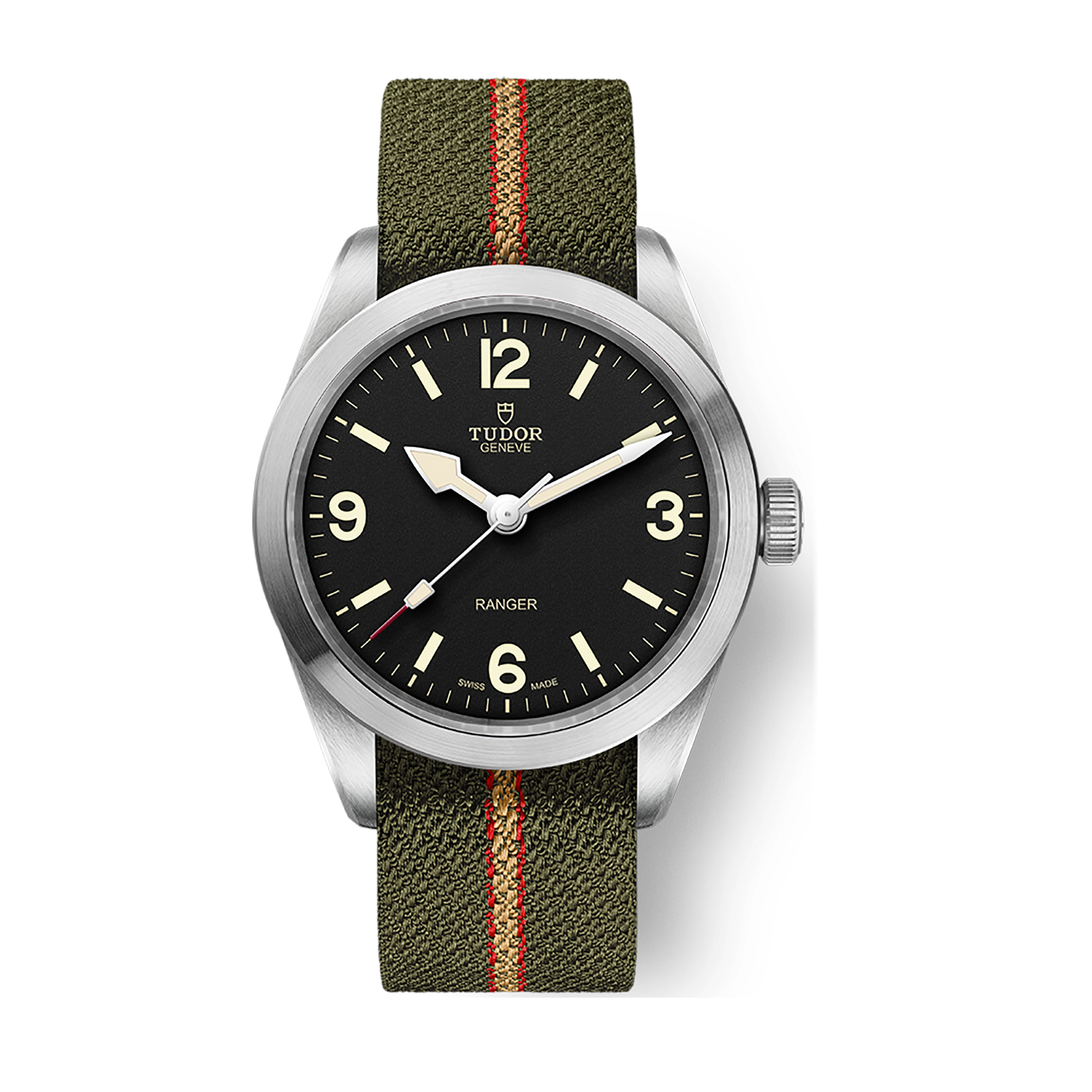 Tudor Ranger Black Steel Fabric 39mm