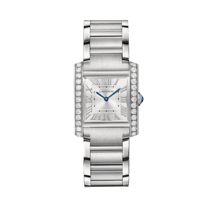 Cartier Tank Française Silver Steel 27mm