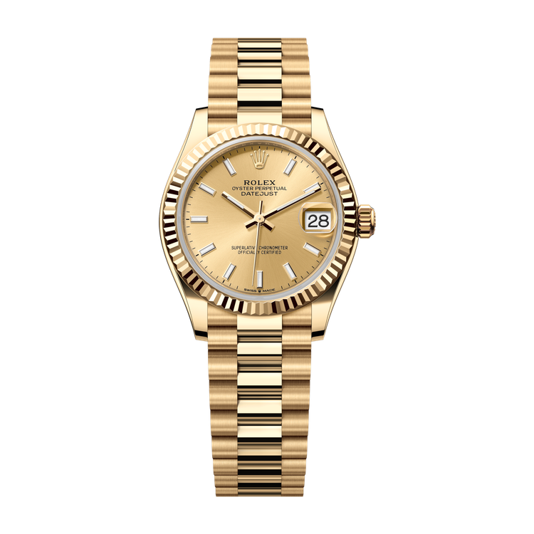 Rolex Datejust 31 Champagne Yellow Gold 31mm
