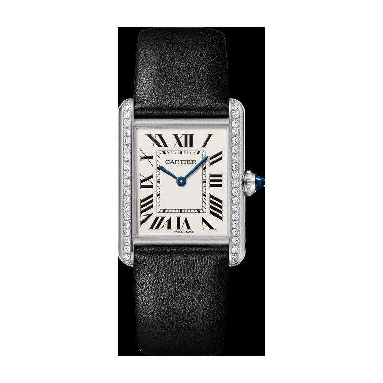 Cartier Tank Must Silver Steel Leather 25.5mm