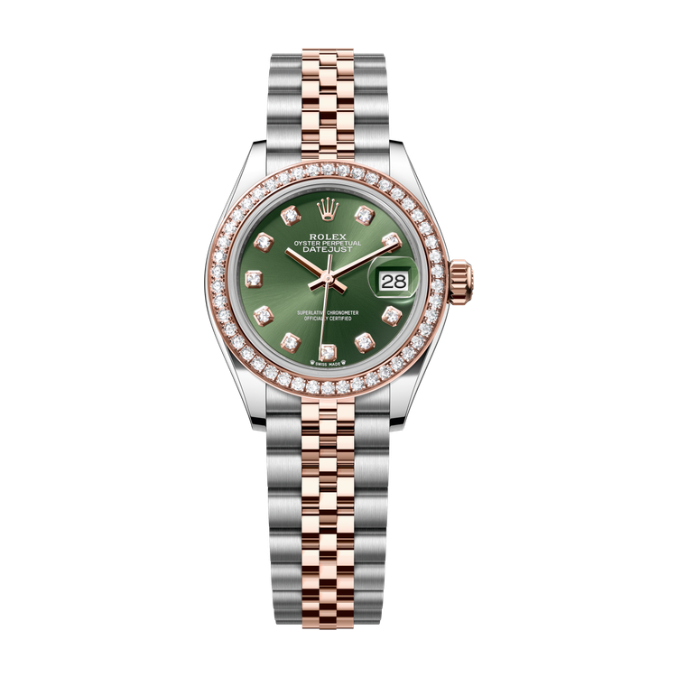 Rolex Lady-Datejust Green Two-Tone 28mm