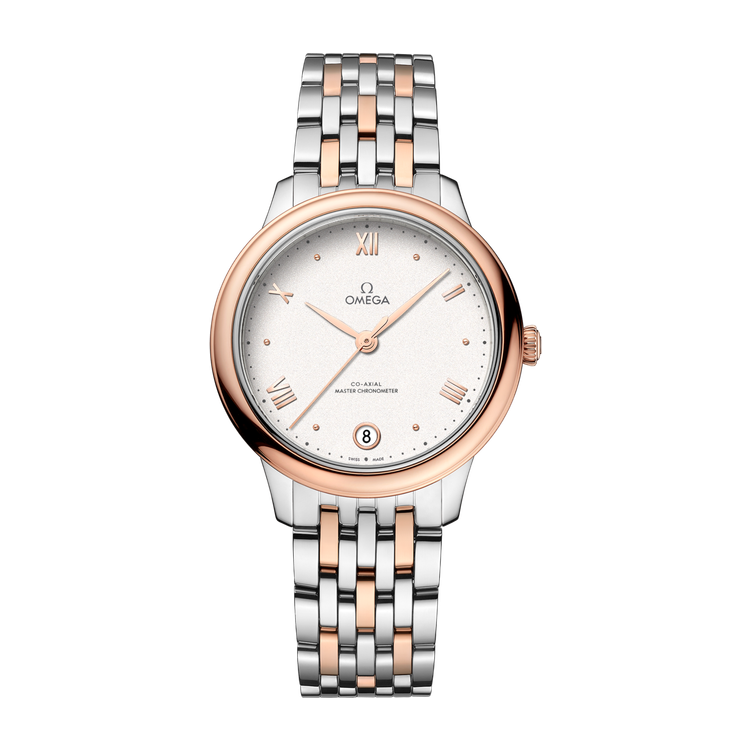 Omega De Ville Prestige Silver Two-Tone 34mm