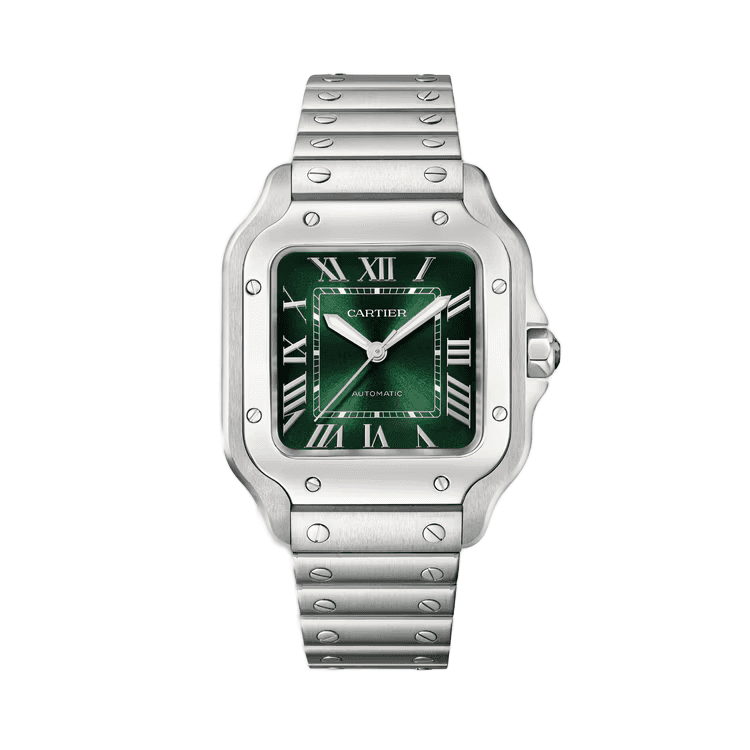 Cartier Santos de Cartier Medium Green Steel 35.1mm
