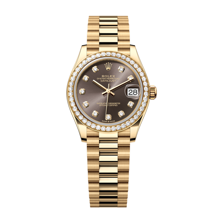 Rolex Datejust 31 Dark Grey Yellow Gold 31mm