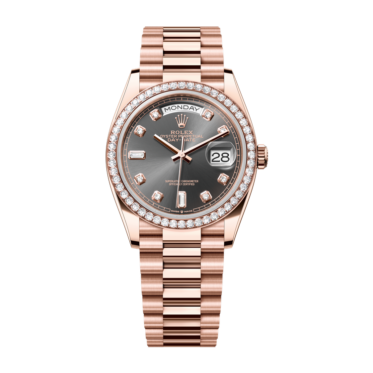 Rolex Day-Date 36 Dark Grey Rose Gold 36mm