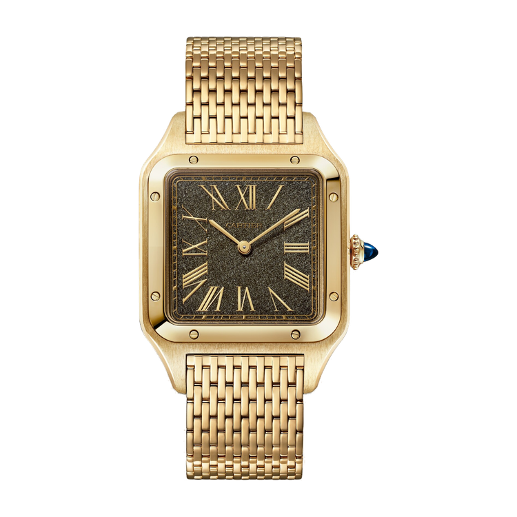 Cartier Santos-Dumont Large Black Yellow Gold 31.4mm