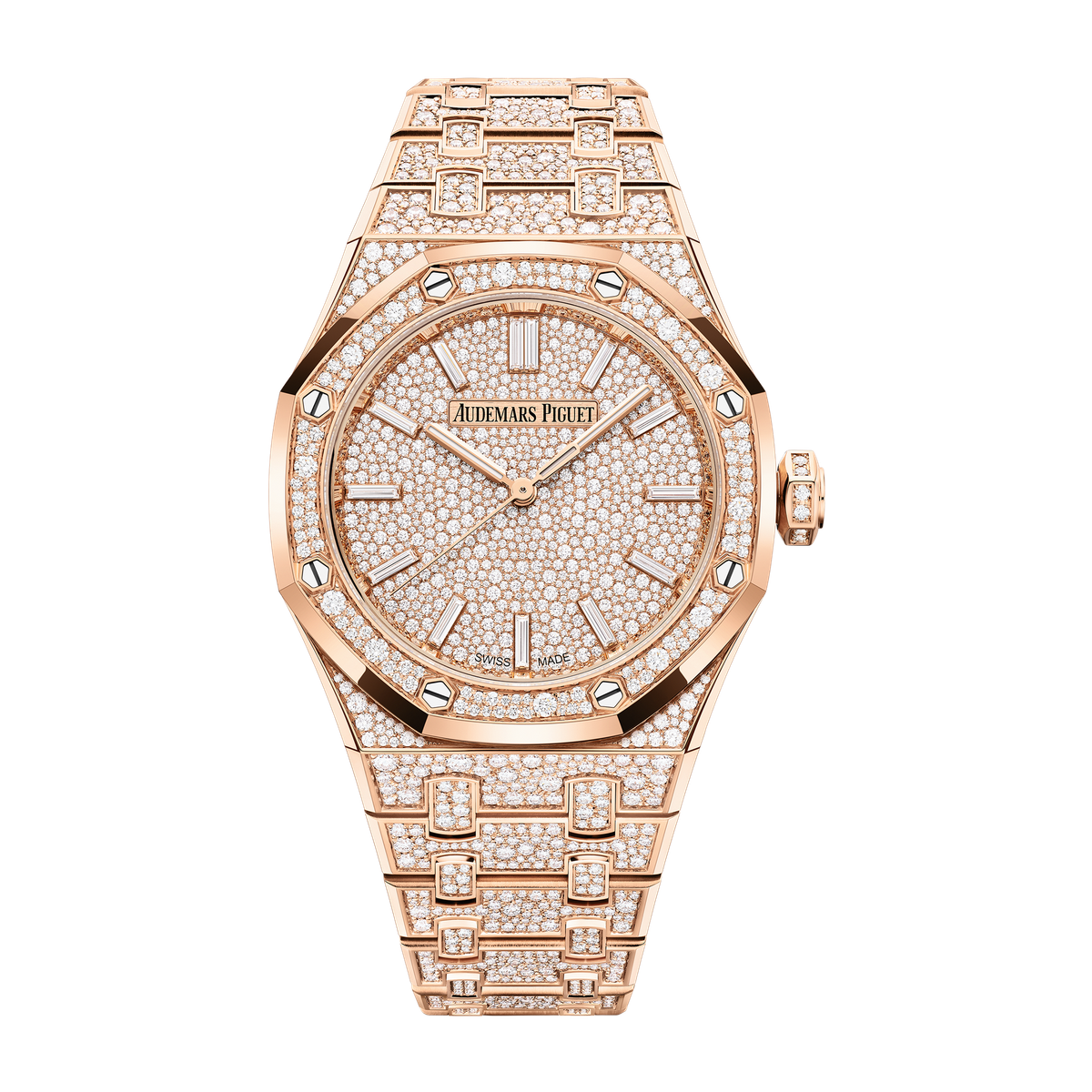 Audemars Piguet Royal Oak Selfwinding Diamond Pave Rose Gold 37mm