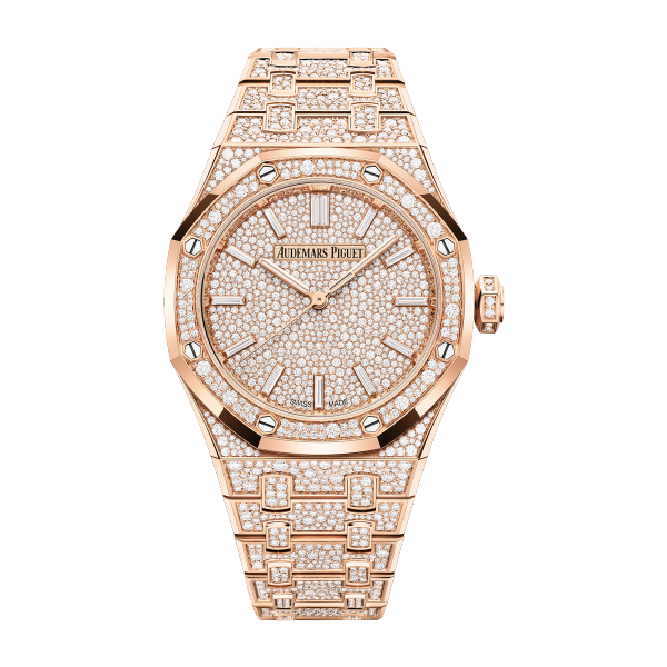 Audemars Piguet Royal Oak Selfwinding Diamond Pave Rose Gold 37mm