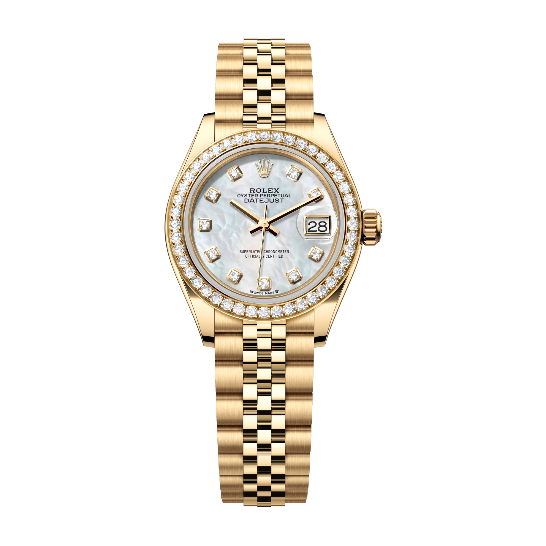 Rolex Lady-Datejust Mother of Pearl Yellow Gold 28mm