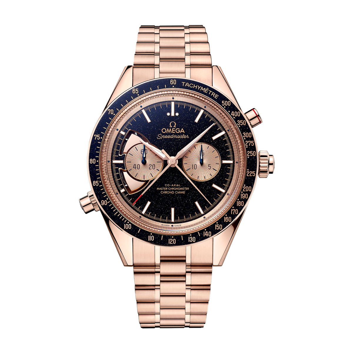 Omega Speedmaster Chrono Chime Blue Rose Gold 45mm