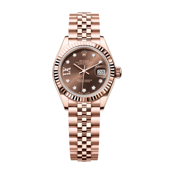 Rolex Lady-Datejust Chocolate Rose Gold 28mm