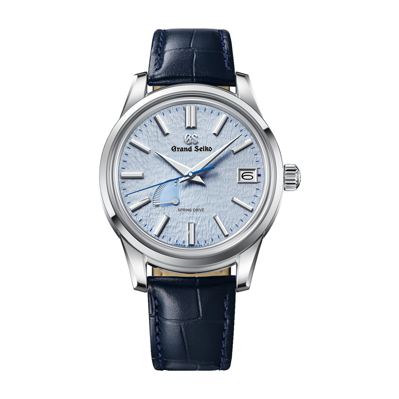 Grand Seiko "Skyflake" Elegance Contemporary Classics Blue Steel Alligator Leather 40.2mm