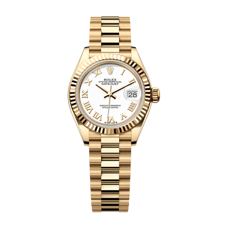 Rolex Lady-Datejust White Yellow Gold 28mm