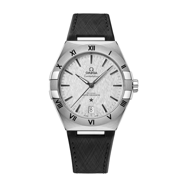 Omega Constellation Grey Steel Rubber 41mm