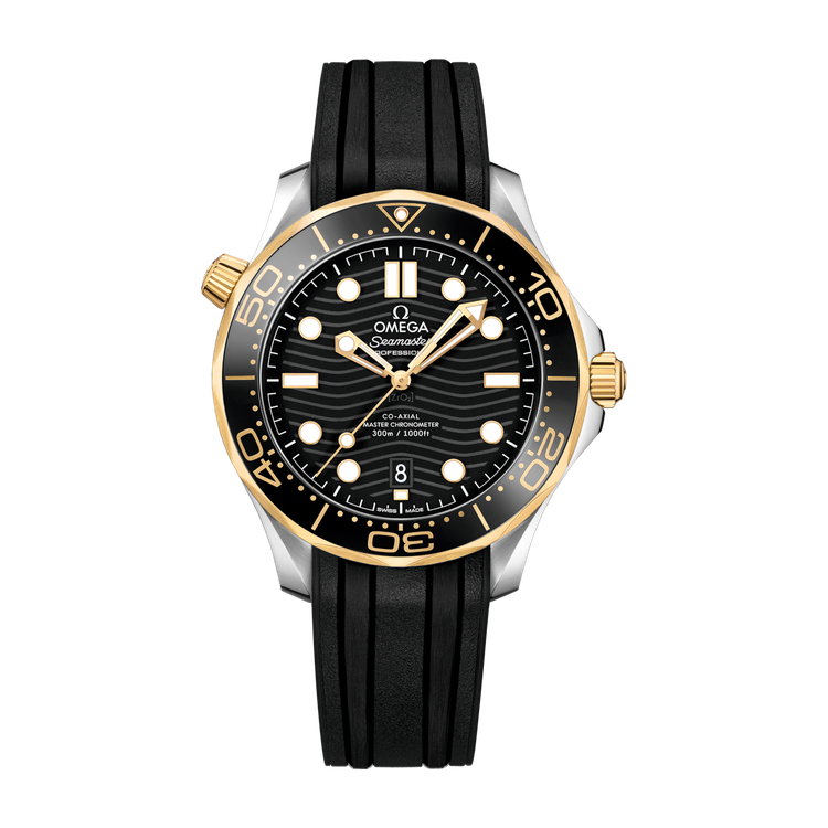 Omega Seamaster Diver 300M Black Two-Tone Rubber 42mm