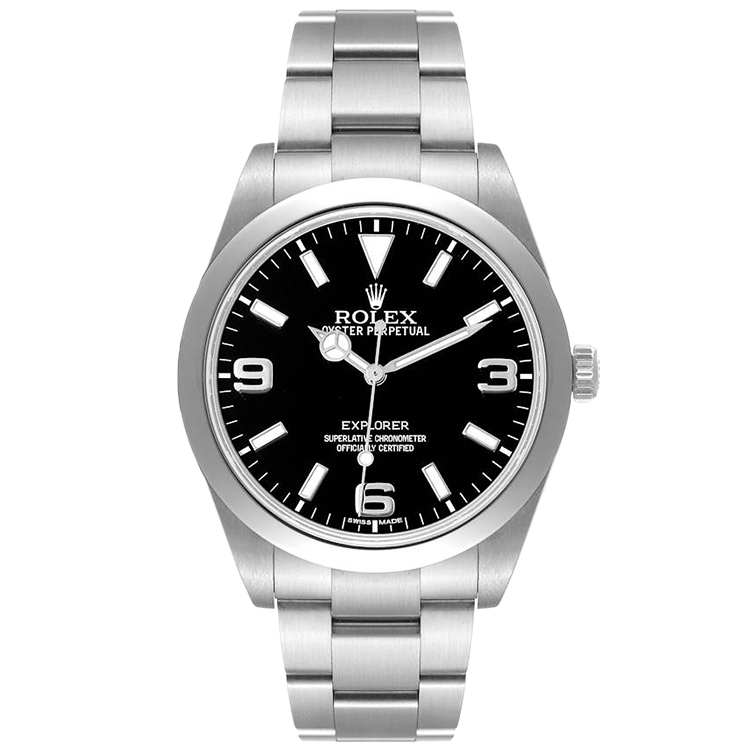 Rolex Explorer Black Steel 39mm