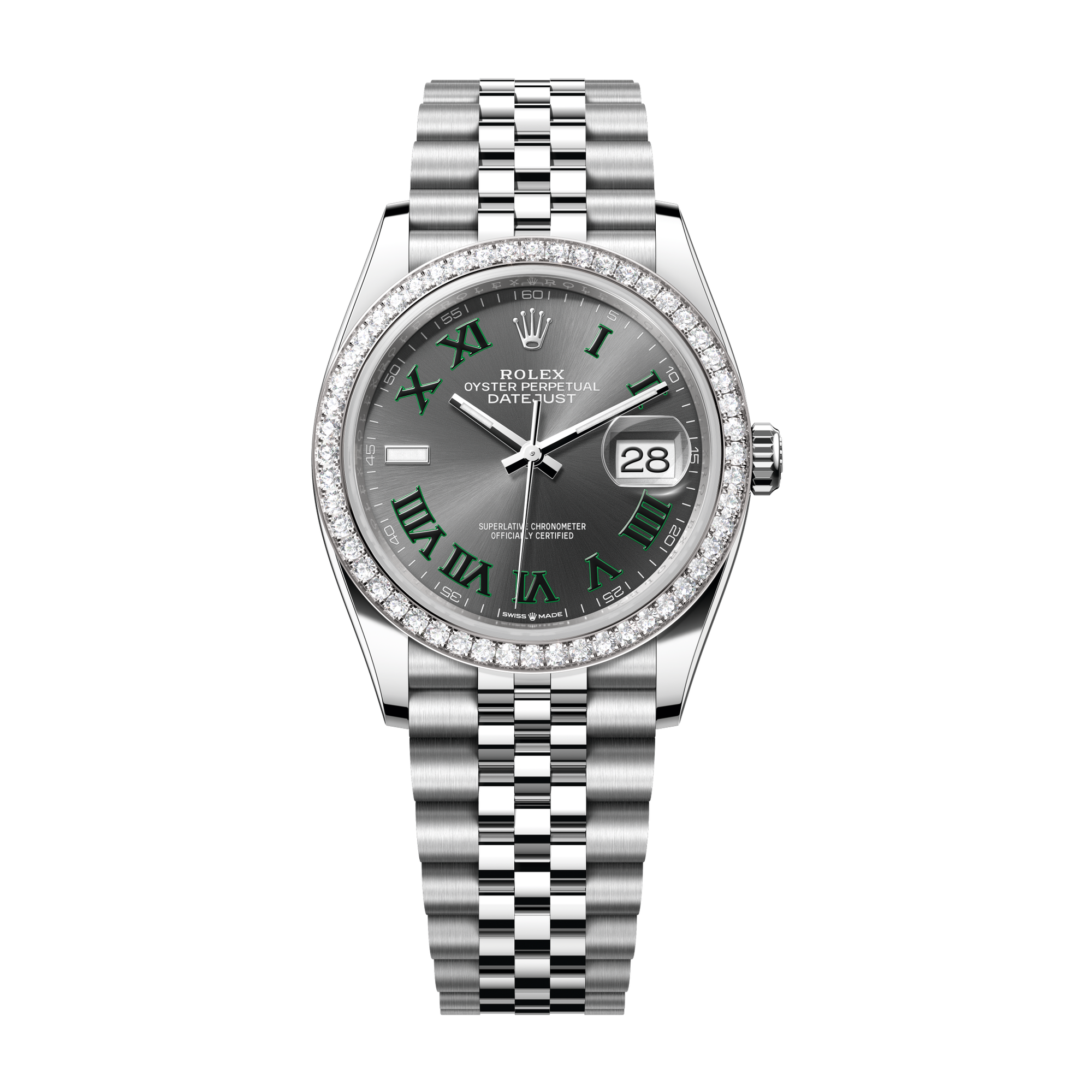 Rolex Datejust 36 Dark Grey Steel & White Gold 36mm
