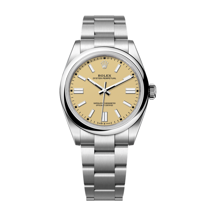 Rolex Oyster Perpetual 41 Cream Steel 41mm