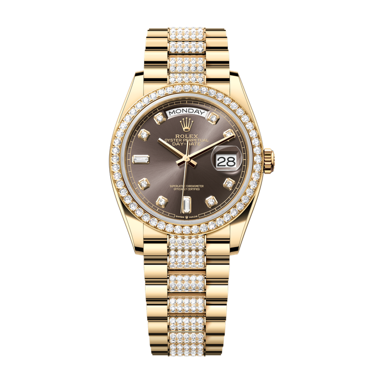 Rolex Day-Date 36 Dark Grey Yellow Gold 36mm