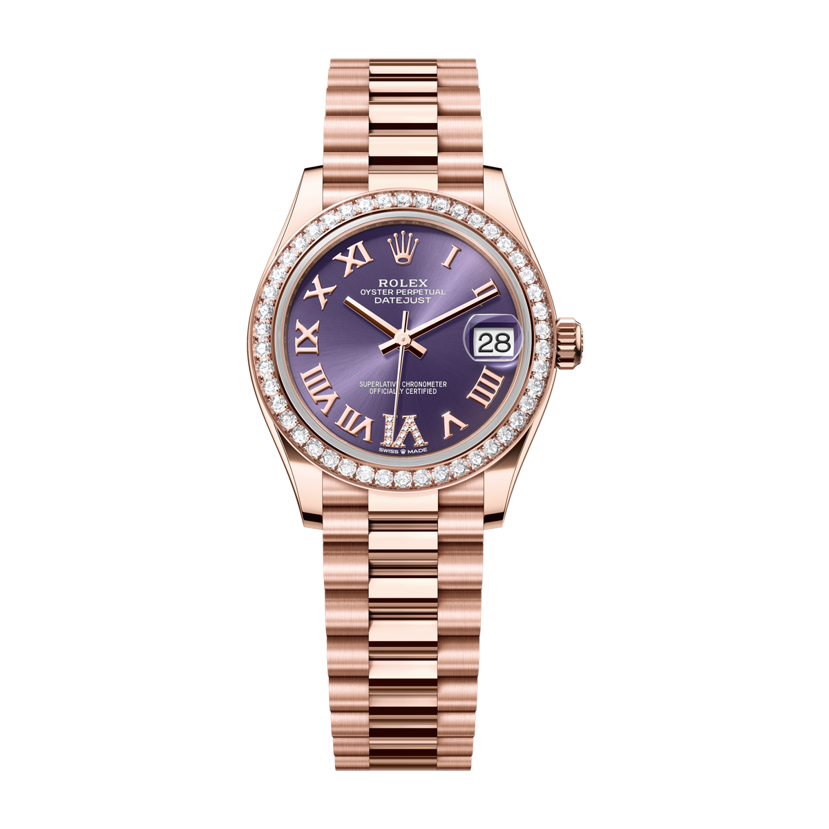 Rolex Datejust 31 Purple Rose Gold 31mm