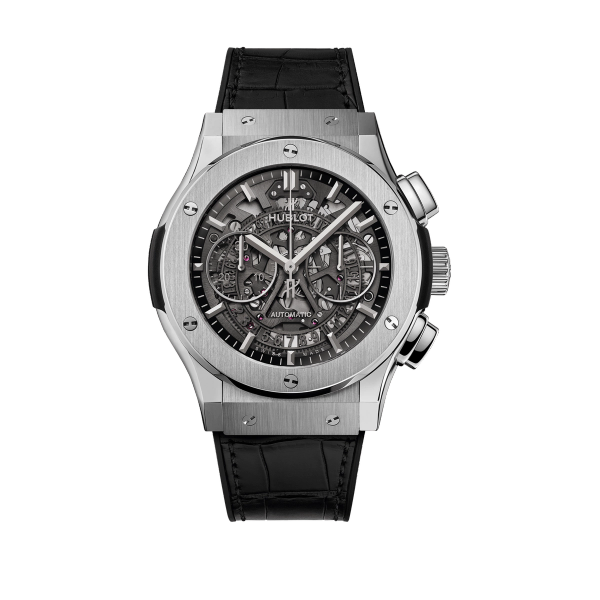 Hublot Classic Fusion Skeleton Titanium Alligator Leather 45mm