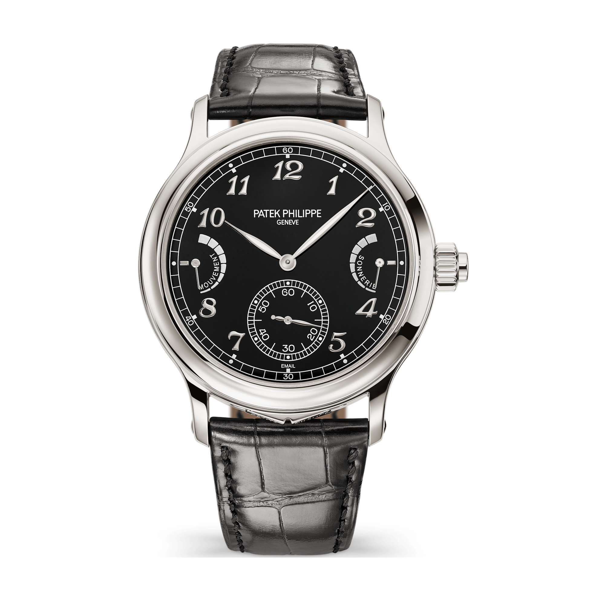 Patek Philippe Grand Complications Black Platinum Alligator Leather 44.8mm