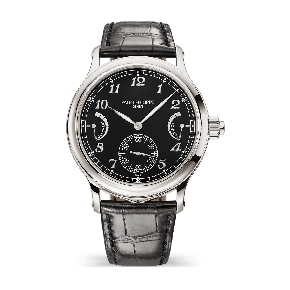 Patek Philippe Grand Complications Black Platinum Alligator Leather 44.8mm