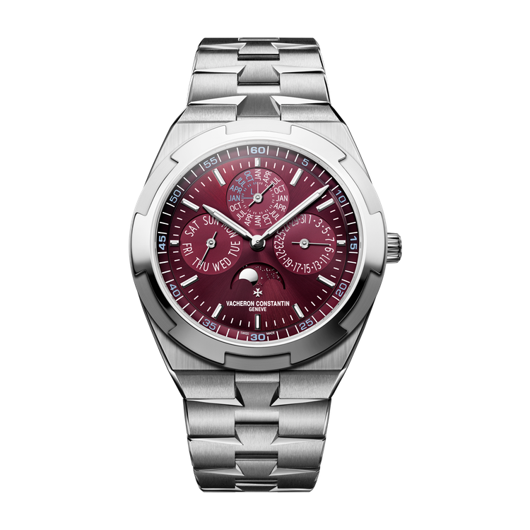 Vacheron Constantin Overseas Perpetual Calendar Ultra-thin Maroon White Gold 41.5mm