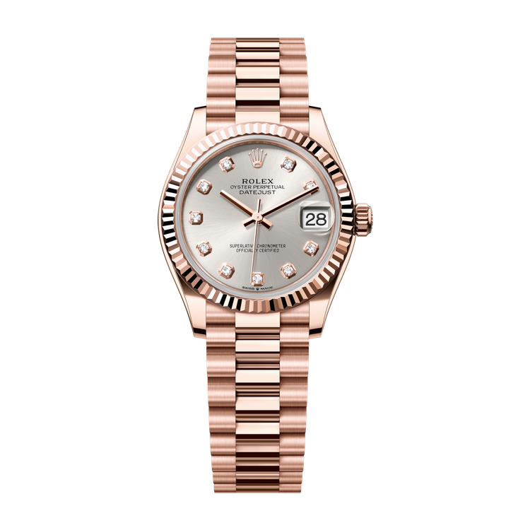 Rolex Datejust 31 Silver Rose Gold 31mm