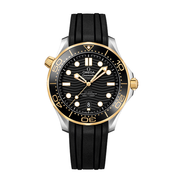 Omega Seamaster Diver 300M Black Two-Tone Rubber 42mm